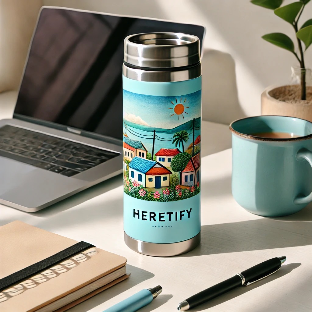 Heretify Haitian Tumbler - Vibrant Pattern