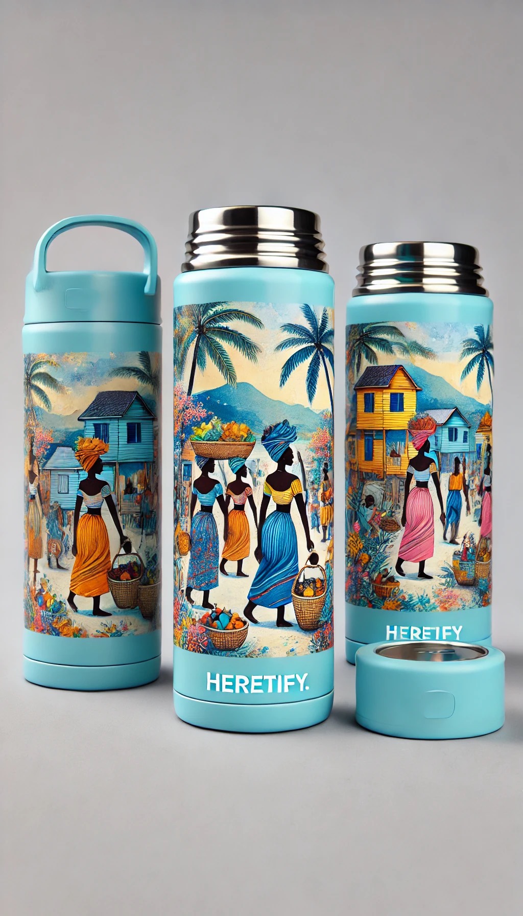Heretify Haitian Tumbler - Abstract Art